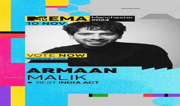अरमान मलिक को एमटीवी यूरोप म्यूज़िक अवार्ड्स में तीसरी बार