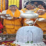 राजनाथ सिंह ने किए महाकाल मंदिर में दर्शन