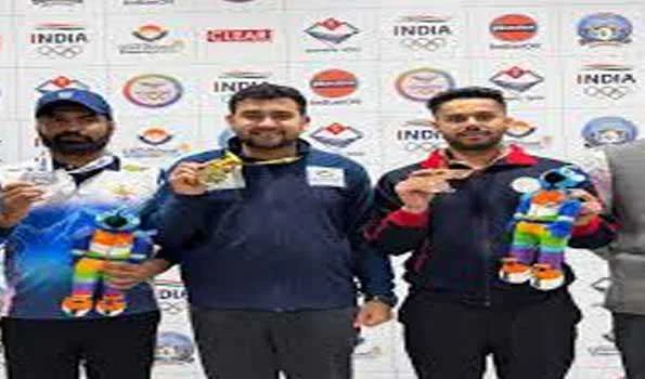 अनीश भानवाला और नर्मदा नितिन राजू ने निशानेबाजी में जीते स्वर्ण पदक