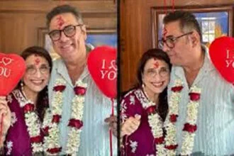 बोमन ईरानी ने पत्नी ज़ेनोबिया ईरानी को शादी की 40वीं सालगिरह की बधाई दी