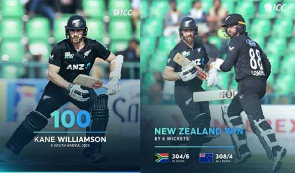 मैथ्यू पर केन का शतक भारी, न्यूजीलैंड ने दक्षिण अफ्रीका को छह विकेट से हराया