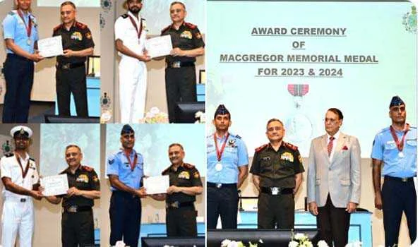 चार सशस्त्र बलकर्मी मैकग्रेगर स्मृति पदक से सम्मानित