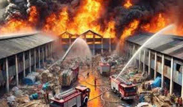 चीन के दुकान में आग लगने से आठ लोगों की मौत