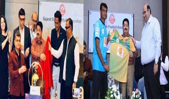 जीएसएफए ने किया गुजरात सुपर लीग सीजन-2 की ट्रॉफी और जर्सी का अनावरण