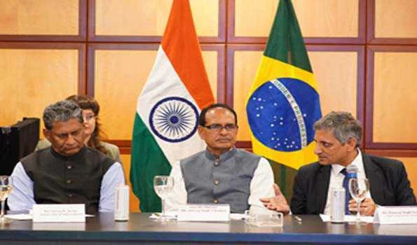 ब्राजीली किसानों को भारत आने का निमंत्रण दिया शिवराज ने