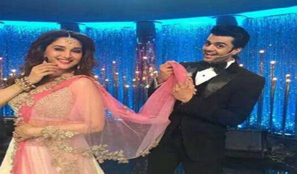 मनीष पॉल को है माधुरी दीक्षित का पल्लू थामने का अधिकार