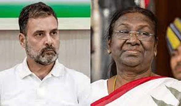 राहुल ने पश्चिम बंगाल शिक्षक मुद्दे पर मुर्मु से किया आग्रह