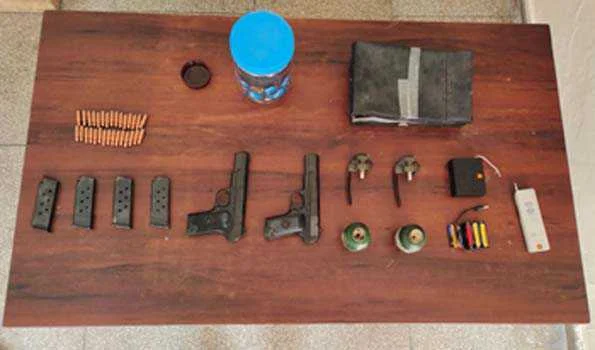 अमृतसर में एक किलो आरडीएक्स सहित हथियारों का जखीरा बरामद