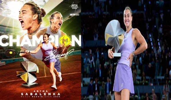 गॉफ को हराकर सबालेंका ने जीता मैड्रिड ओपन का खिताब