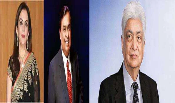 टाइम मैगजीन की सौ प्रभावशाली लोगों की सूची में भारत के अंबानी दम्पति एवं अजीम प्रेमजी शामिल