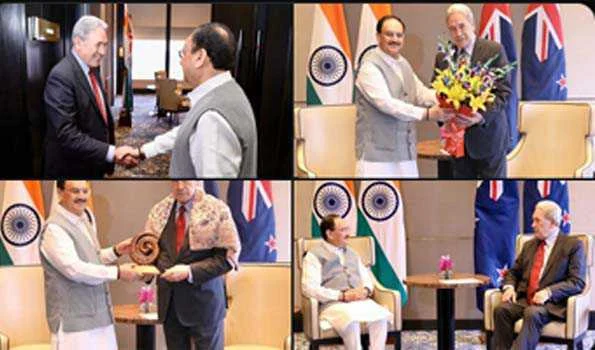 नड्डा ने न्यूजीलैंड के उप प्रधानमंत्री से मुलाकात की