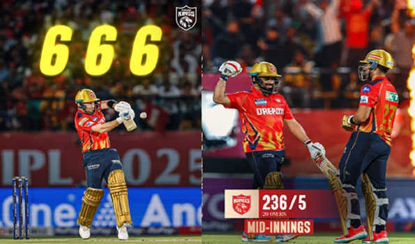 पंजाब किंग्स ने दिया लखनऊ सुपर जायंट्स 237 रनों का लक्ष्य