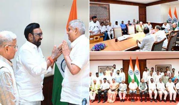 पाका वेंकट सत्यनारायण ने ली राज्यसभा की सदस्यता की शपथ