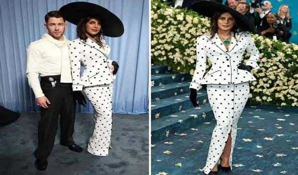 प्रियंका चोपड़ा ने निक जोनास के साथ मेट गाला में बिखेरा जलवा