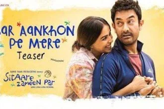 फिल्म सितारे ज़मीन पर के गाना सर आंखों पे मेरे का टीज़र रिलीज