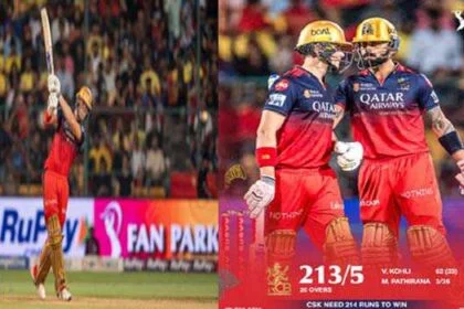 बेथेल और कोहली की मदद से आरसीबी ने चेन्नई को दिया 214 रन का लक्ष्य