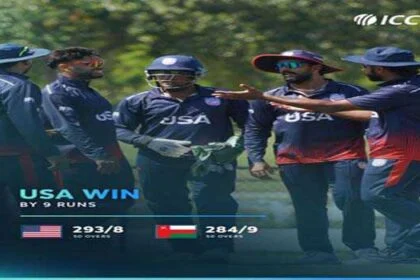 विश्व कप लीग दो: अमेरिका ने ओमान को नौ रनों से हराया