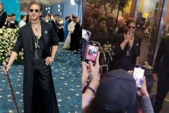 शाहरुख खान ने अपने सिग्नेचर पोज़ के साथ मेट गाला में किया डेब्यू