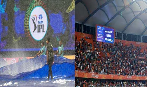 सनराइजर्स हैदराबाद बनाम दिल्ली कैपिटल्स मैच बारिश के कारण हुआ रद्द