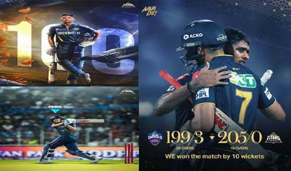 साई सुदर्शन का तूफानी शतक, दिल्ली कैपिटल्स को 10 विकेट से हराकर गुजरात टाइटंस प्लेऑफ में