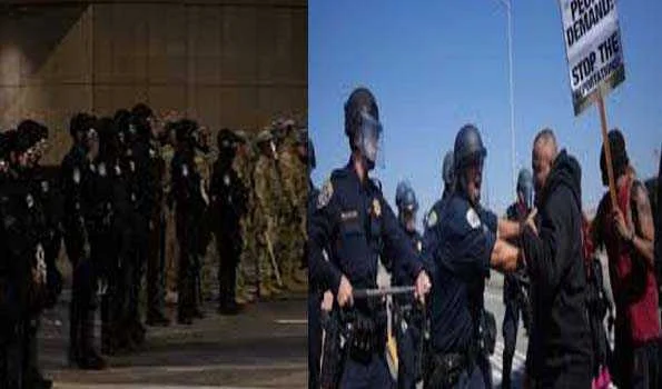 अमेरिका के लॉस एंजिल्स में हिंसक विरोध प्रदर्शनों के मद्देनजर निषेधाज्ञा लागू