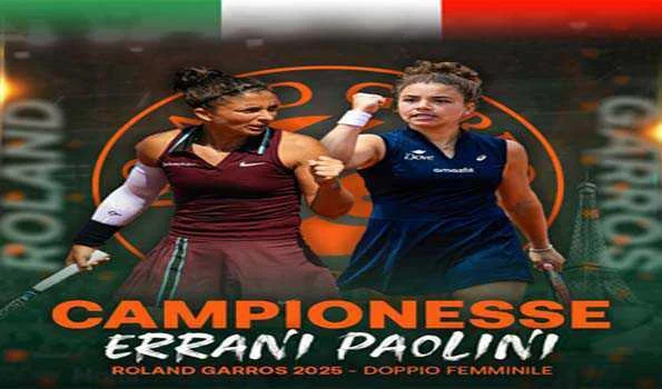 इरानी और पाओलिनी की जोड़ी ने जीता फ्रेंच ओपन महिला युगल का खिताब