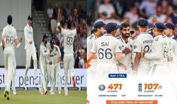 तीन शतकवीरों के बावजूद भारत की पहली पारी 471 रन पर सिमटी,इंग्लैंड 107/1