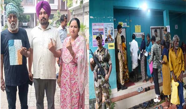 पांच विधानसभा सीटों के उपचुनाव में नीलाम्बुर सीट पर एक बजे तक सबसे अधिक मतदान