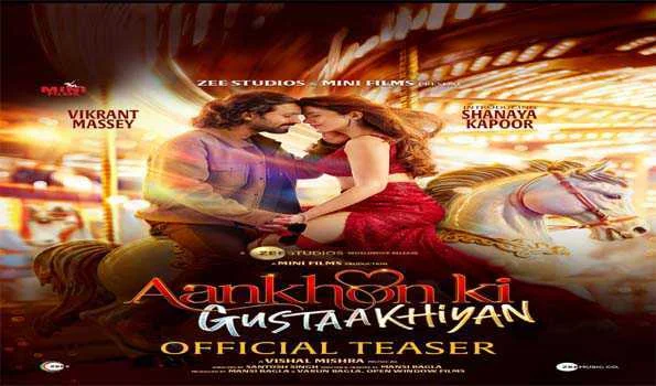 विक्रांत मैसी और शनाया कपूर की फिल्म ‘आँखों की गुस्ताखियां’ का टीज़र रिलीज