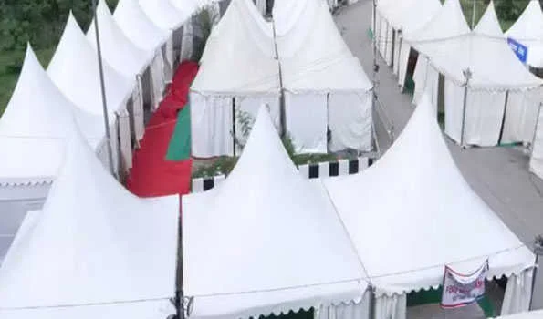 जल स्तर बढ़ने से यमुना तट से लोग अस्थायी आवास में भेजे गये