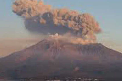 दक्षिण-पश्चिमी जापान में ज्वालामुखी विस्फोट