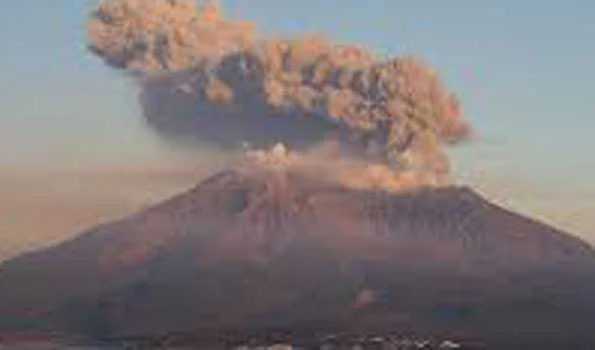 दक्षिण-पश्चिमी जापान में ज्वालामुखी विस्फोट