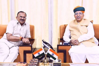 देवनानी ने की मेघवाल से मुलाकात