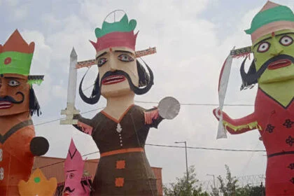 दशहरे पर जयपुर में दस हजार से अधिक रावण के पुतले किए गए तैयार