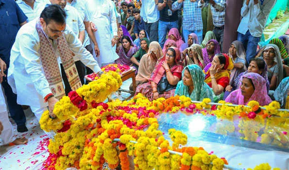भजनलाल ने पूर्व मंत्री नन्दलाल मीणा को दी श्रद्धांजलि