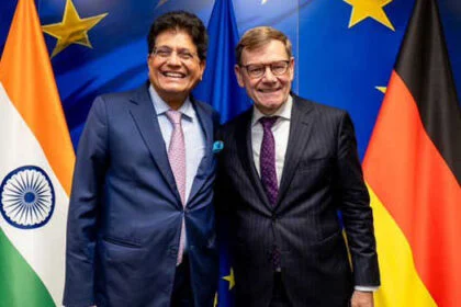ब्रुसेल्स में जर्मनी के विदेश मंत्री, ईयू के व्यापार आयुक्त से मिले गोयल