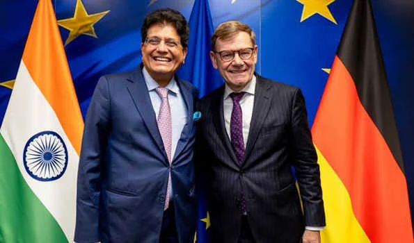 ब्रुसेल्स में जर्मनी के विदेश मंत्री, ईयू के व्यापार आयुक्त से मिले गोयल