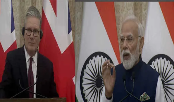 भारत और ब्रिटेन की साझेदारी वैश्विक स्थिरता और आर्थिक प्रगति का आधार: मोदी