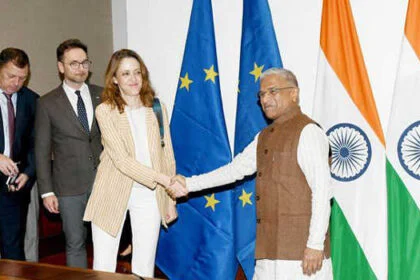 यूरोपीय संसदीय प्रतिनिधिमंडल ने हरिवंश से की भेंट